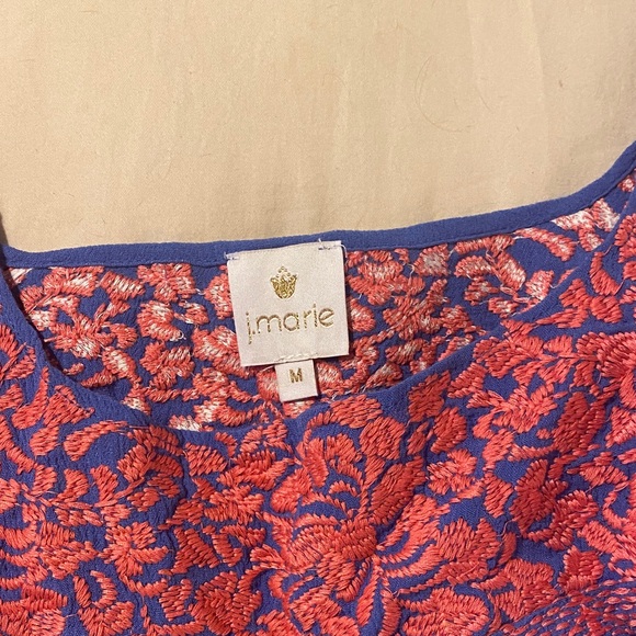 NWT J Marie Collection embroidered blouse - Picture 2 of 3